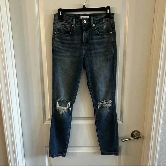 967 Good American Good Legs Crop Size 2/26 - Picture 1 of 4